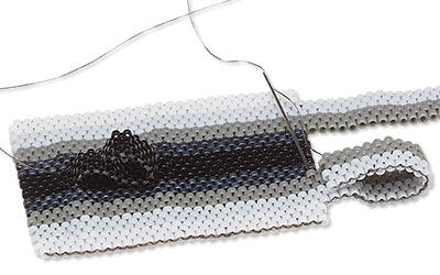 Looping beaded strip